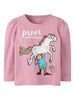 Name It Anna - Pippi LS Top Box -  Lilas