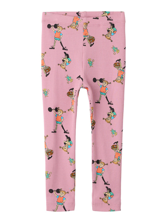 Name It Ara Pippi - Slim Legging Sky - Lilas