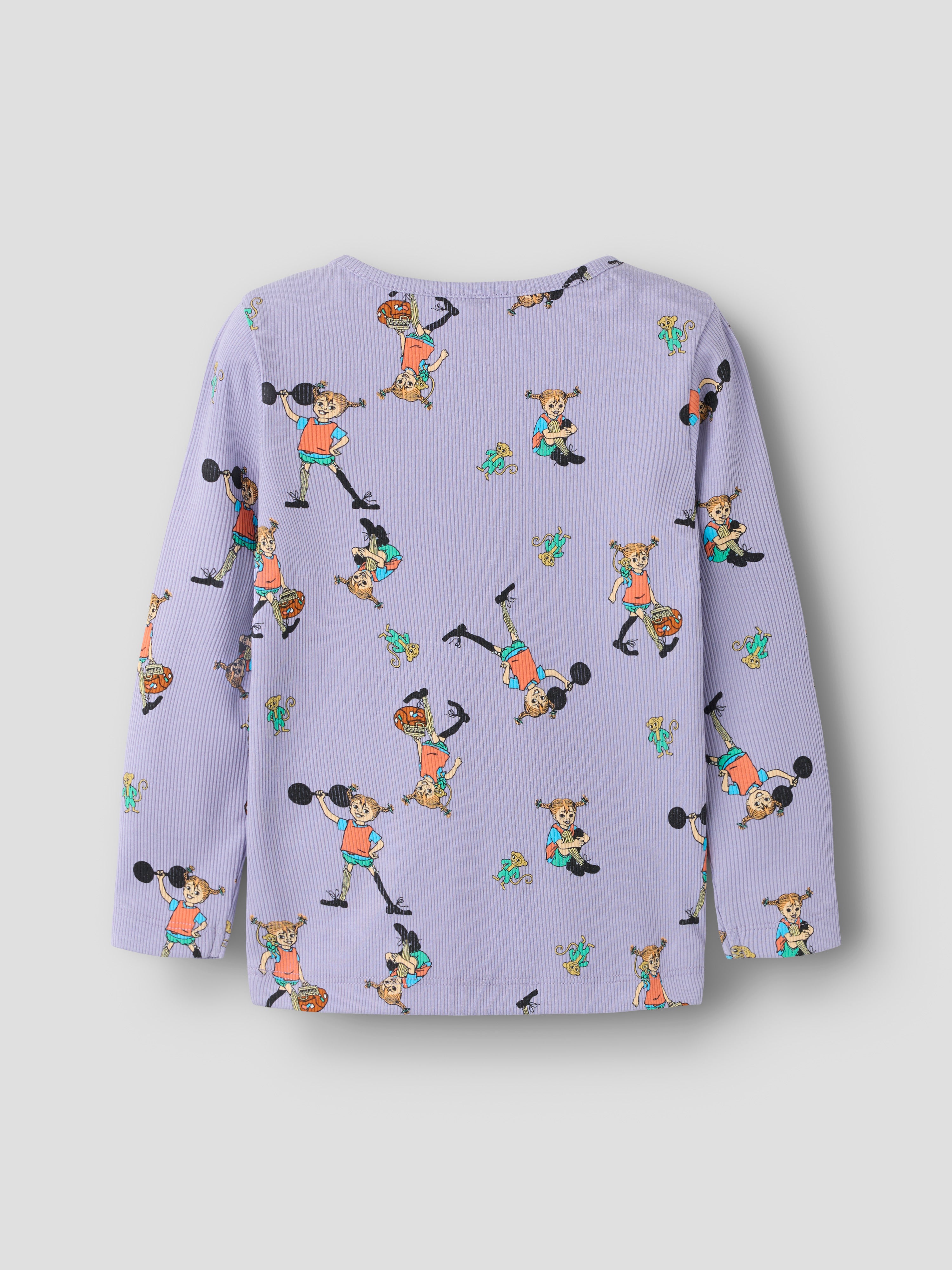 Name It Ara - Pippi LS Slim Top Sky - Heirloom Lilac