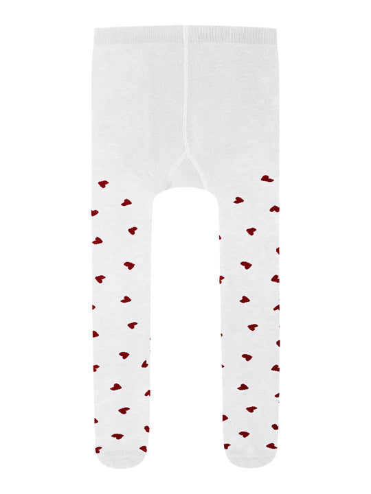 Name It Vichristmas - Julestrømpebukser, 2-pak - Bright White / Red Dahlia