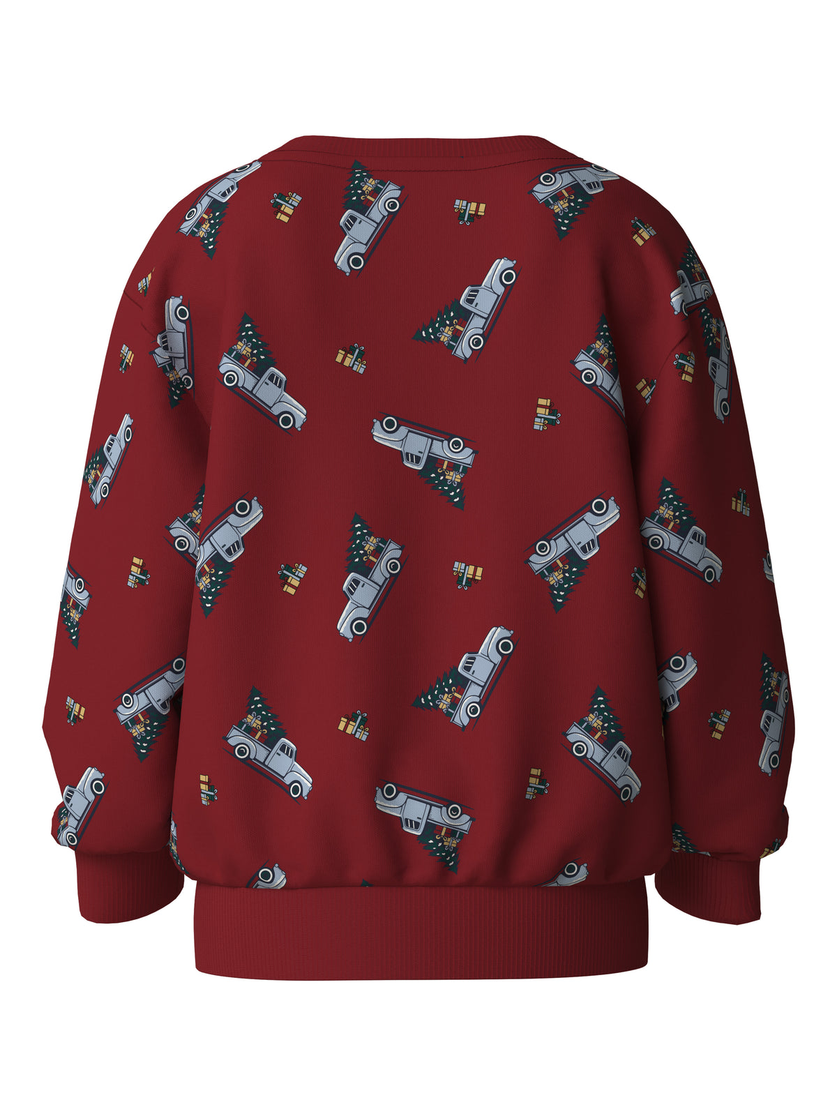 Name It Voluf - LS Sweat - Red Dahlia / Car