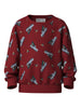 Name It Voluf - LS Sweat - Red Dahlia / Car