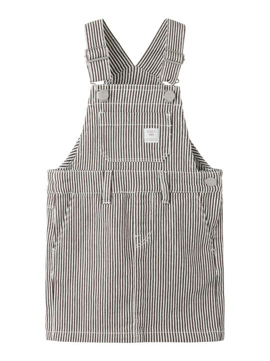 Name It Nola - Loose Stripe Spencer Dress - White/Delicioso