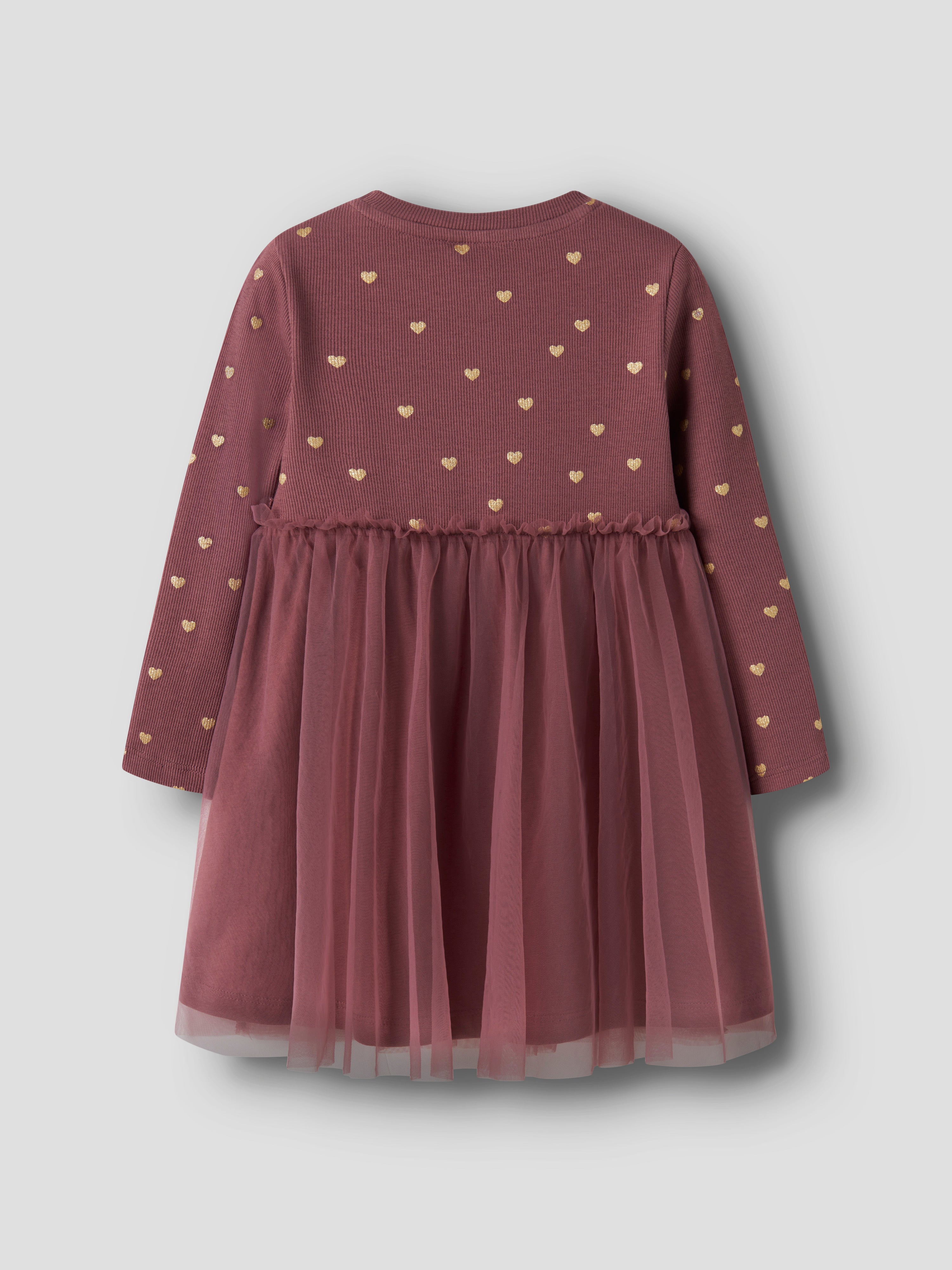 Name It - Nadja LS Dress - Wild Ginger