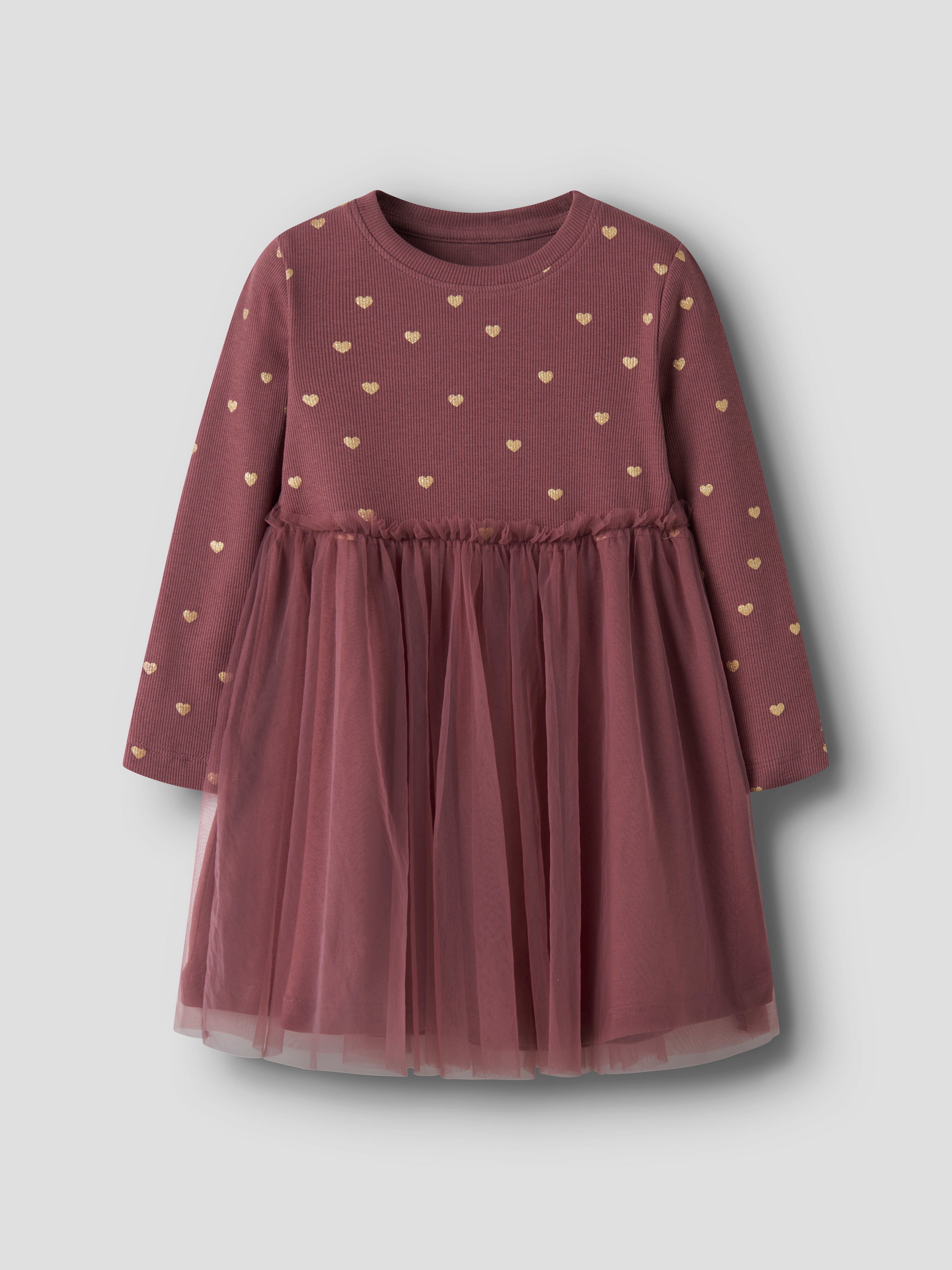 Name It - Nadja LS Dress - Wild Ginger