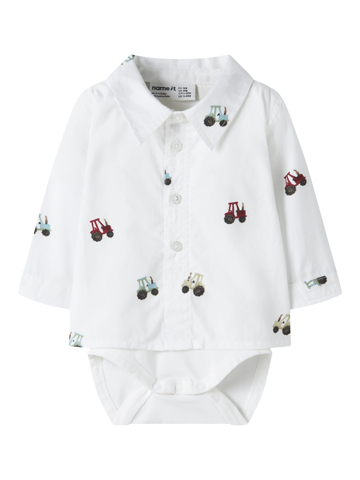 Name It Ractor - LS Bodyshirt - Bright White