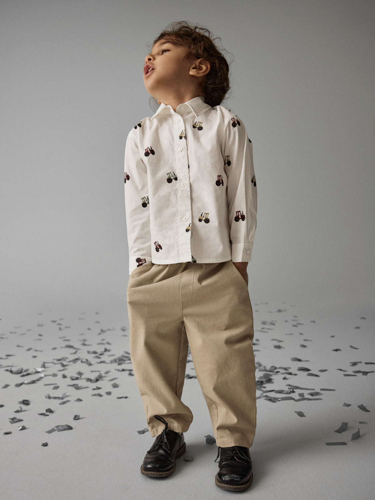 Name It Ractor - LS Shirt - Bright White