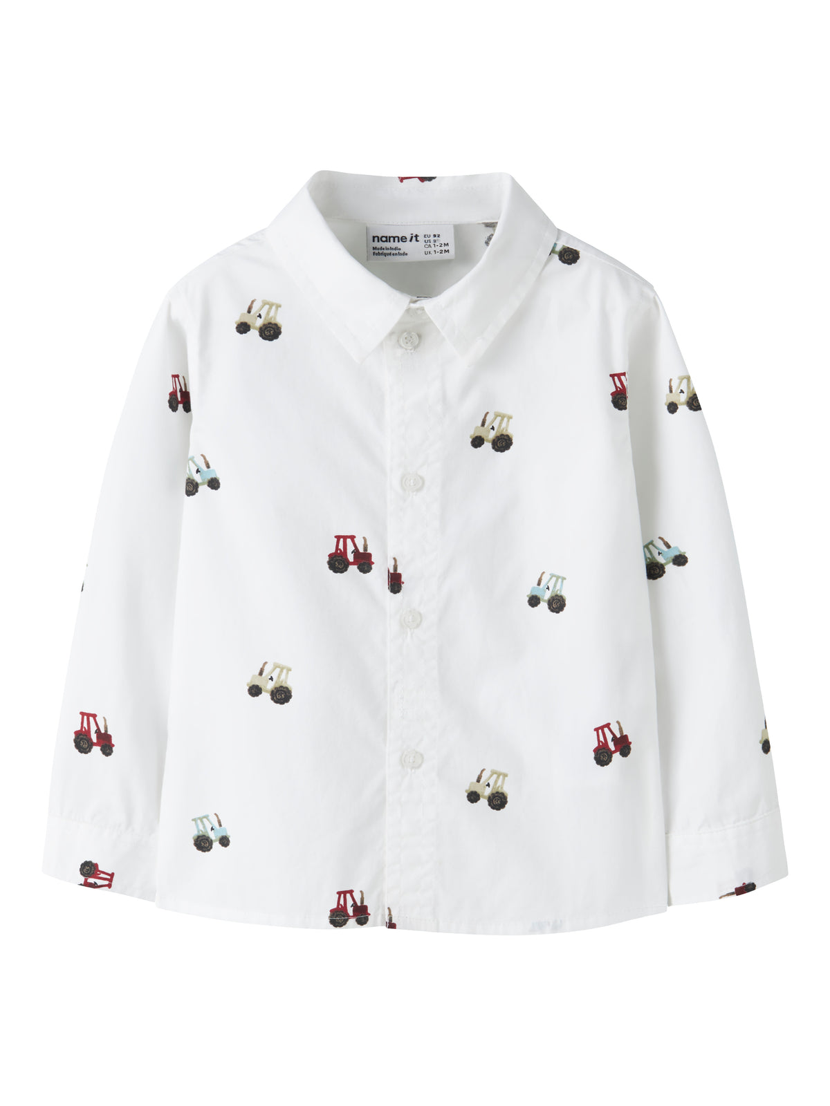 Name It Ractor - LS Shirt - Bright White