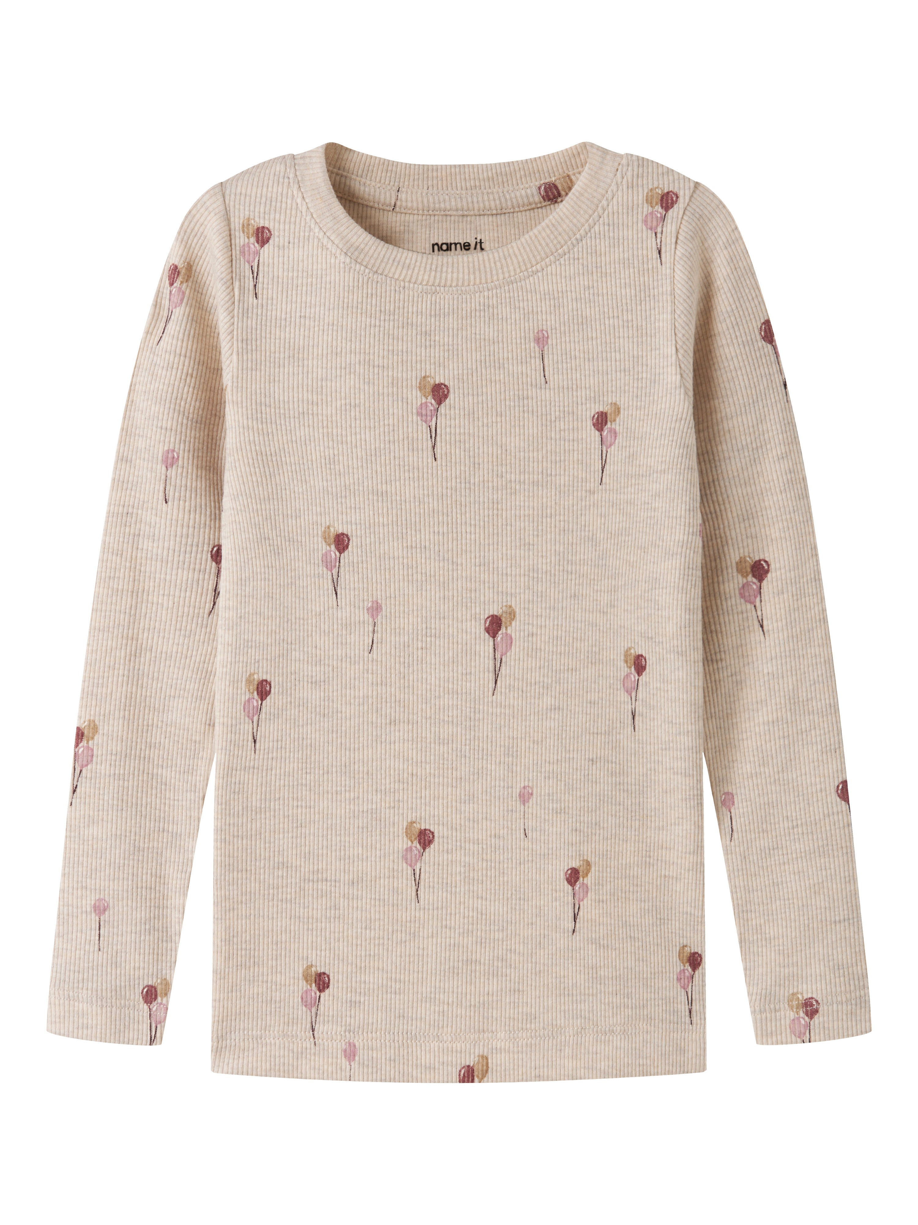 Name It - Nabila LS Top - Peyote Melange