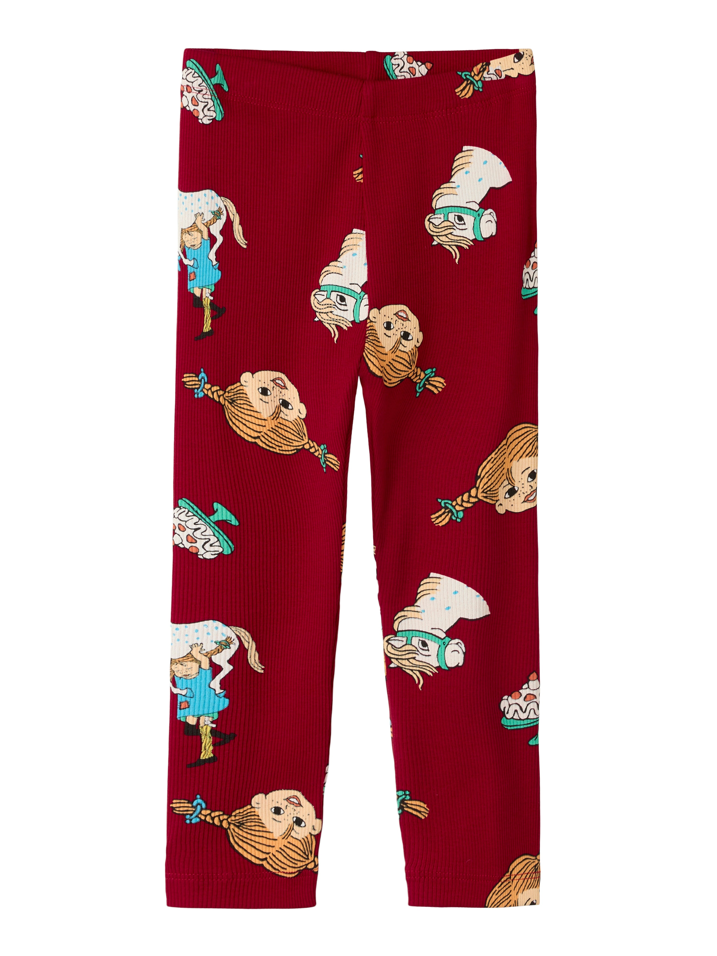 Name It Soca - Pippi Legging - Urban Red