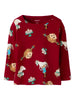 Name It Soca - Pippi LS Top - Urban Red