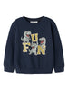 Name It Vildar - LS Sweat - Navy Blazer / Dino Fun