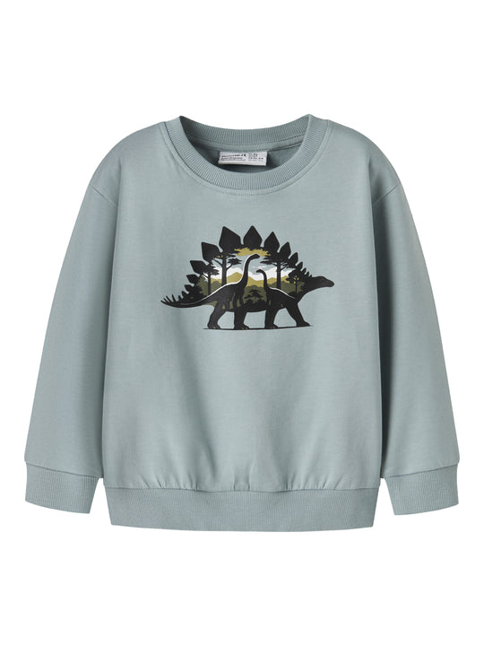 Name It Vildar - LS Sweat - Abyss / Dino Landscape