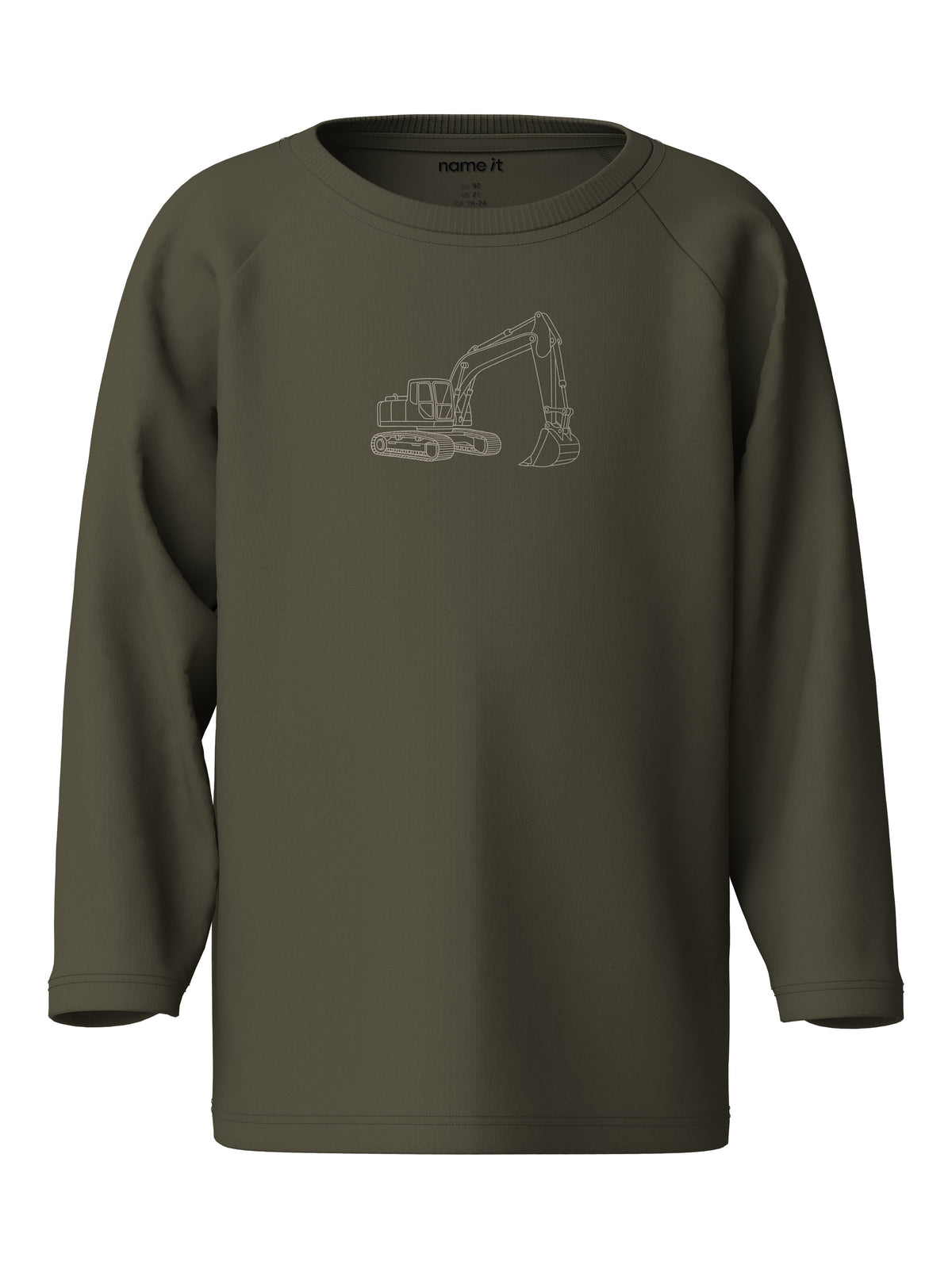 Name It Vaglan - LS Top - Olive Night / Excavator