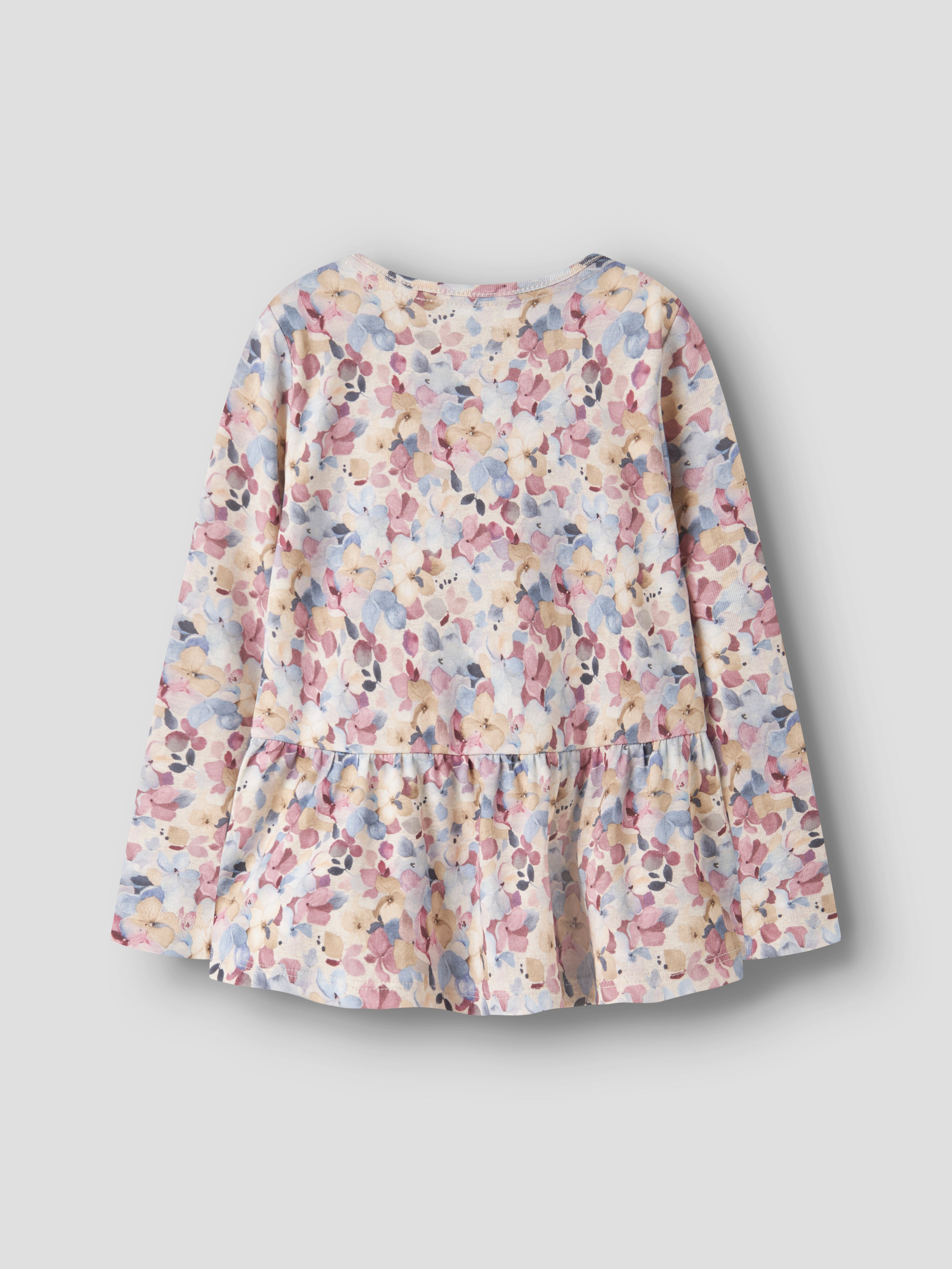 Name It Nadena - LS Top - Peyote Melange Lilas