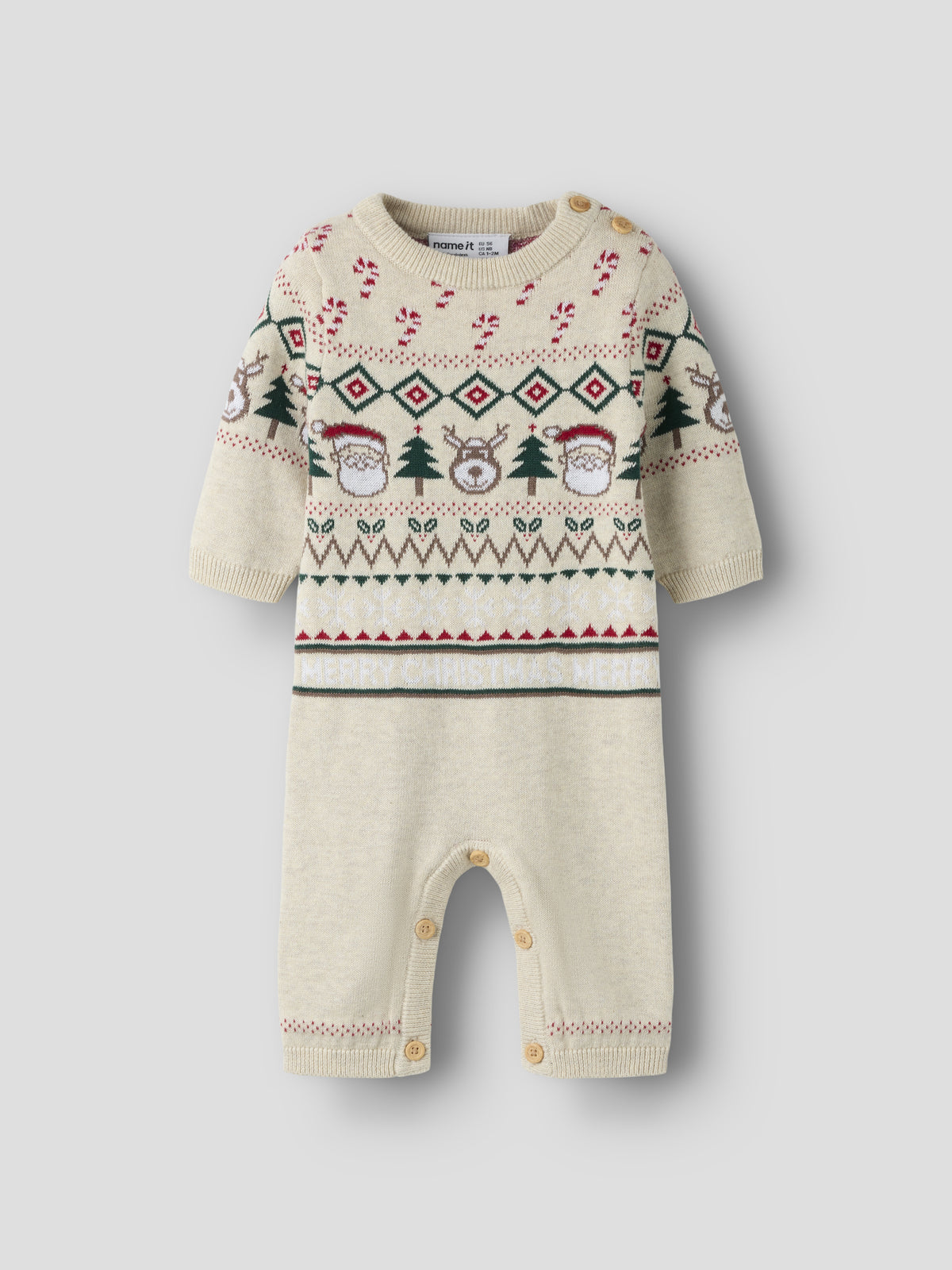 Name It Ralkos - LS Knit Suit - Peyote