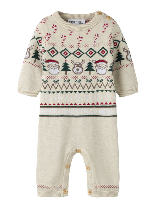 Name It Ralkos - LS Knit Suit - Peyote