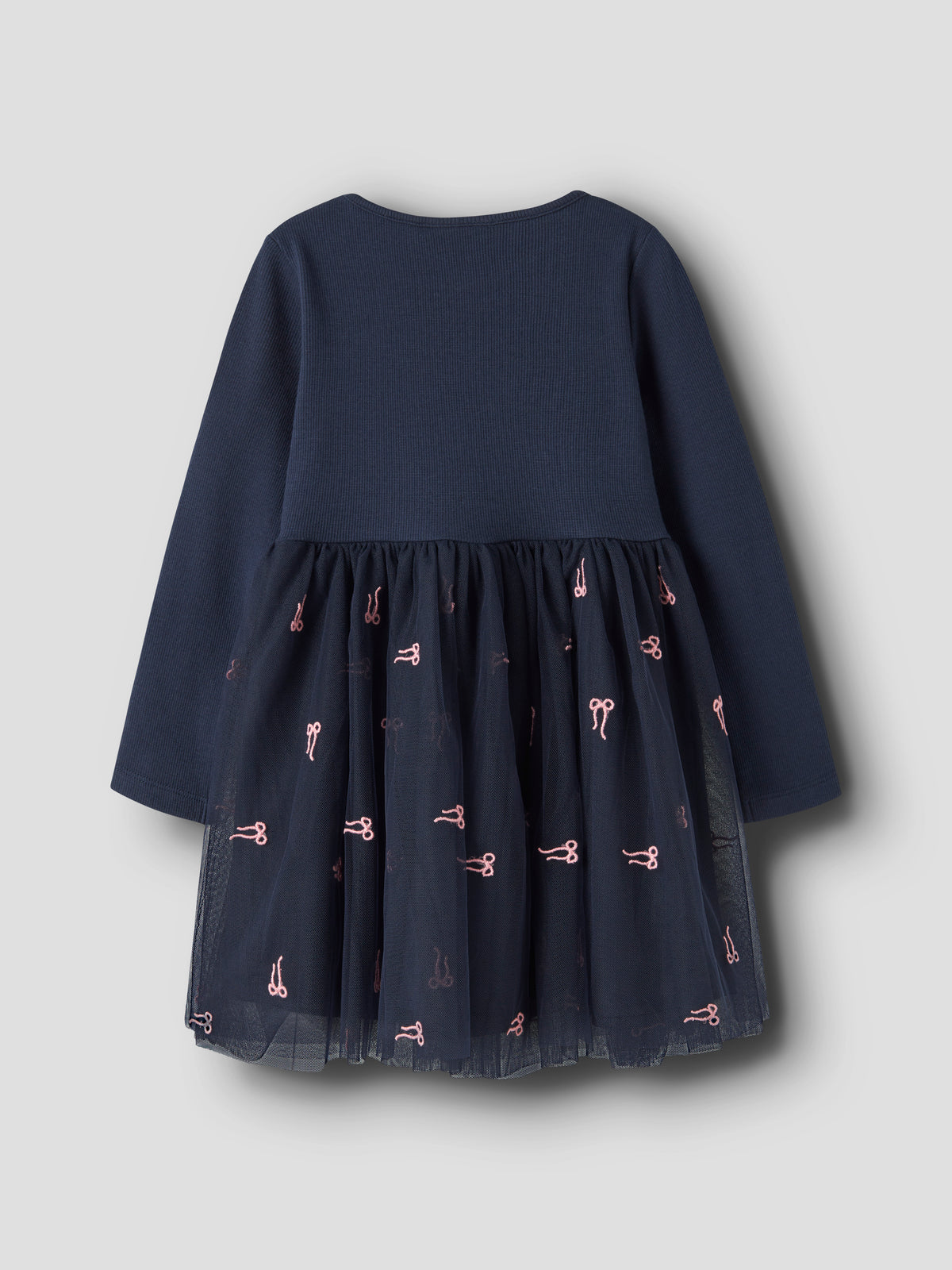 Name It Veross - LS Tulle Dress - Navy Blazer / Bow