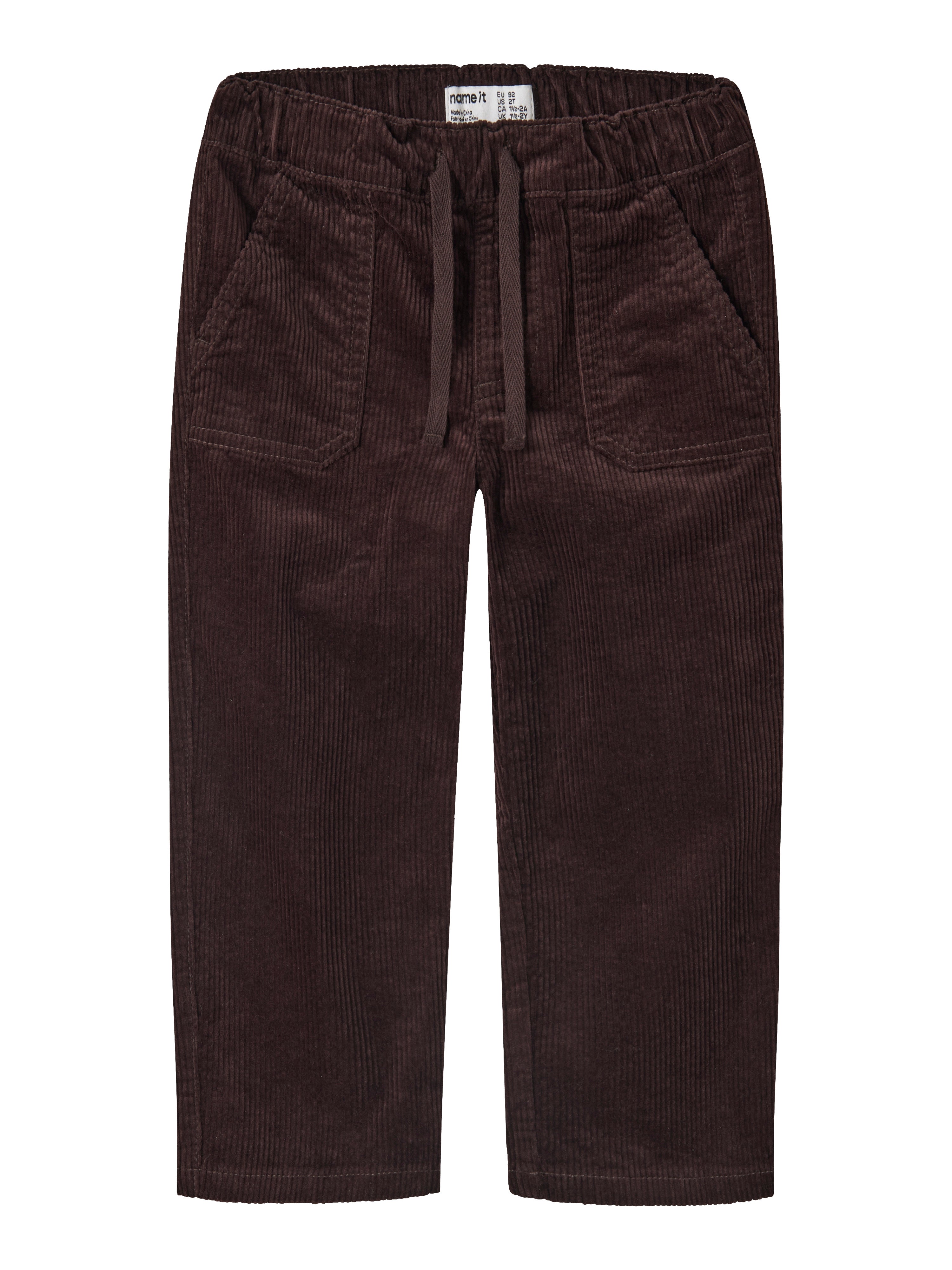 Name It Omega - Cord Pant - Chocolate Plum