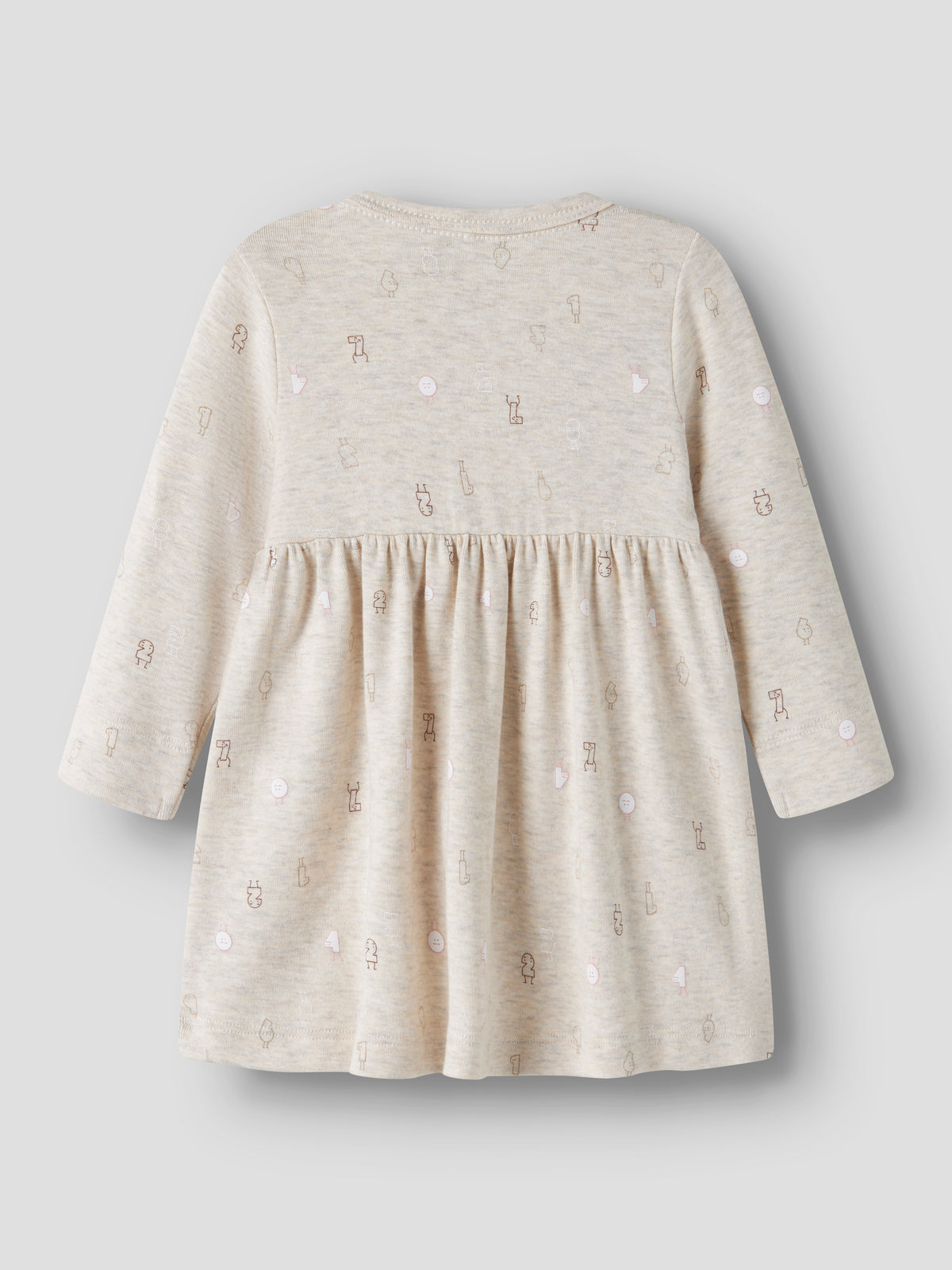 Name It Lydianna - LS Dress - Peyote Melange