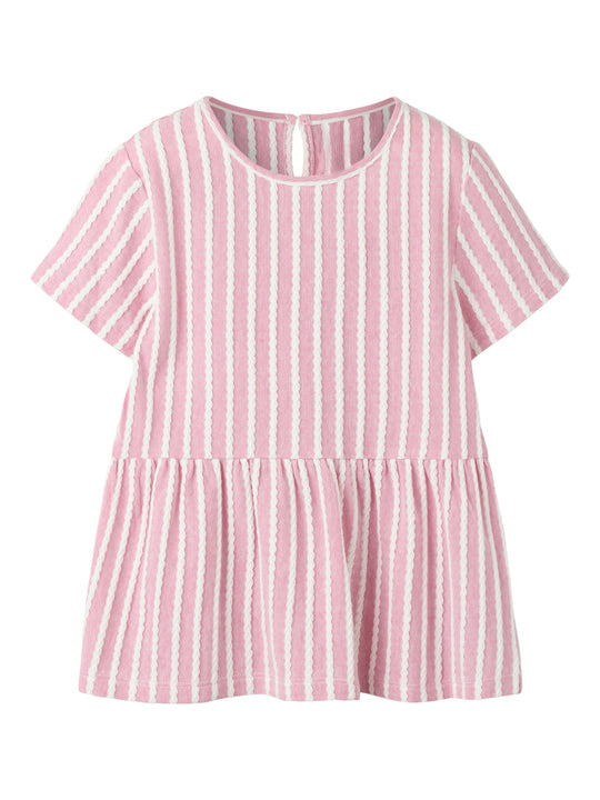 Name It Kaya - SS Peplum Top - Lilas