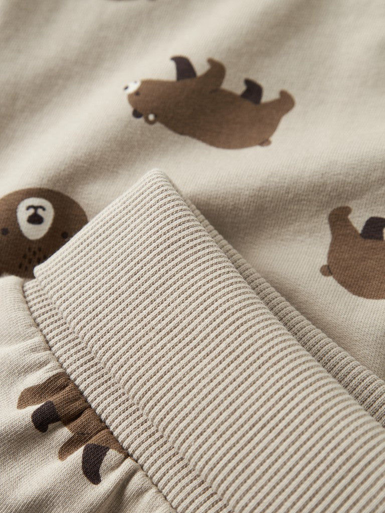 Name It Vimmer - Sweat Pant - Island Fossil / Bears