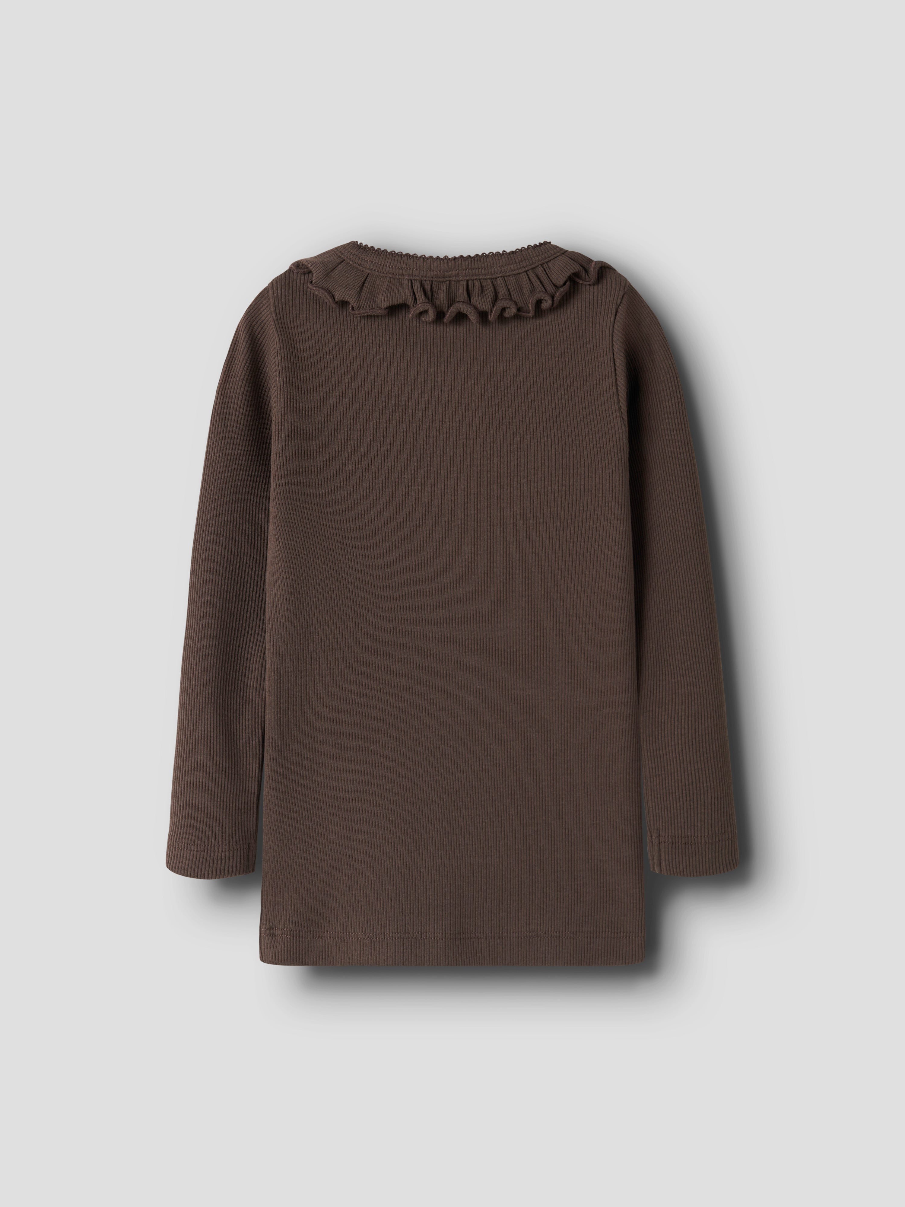 Name It - Naisy LS Slim Top - Chocolate Brown