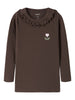 Name It - Naisy LS Slim Top - Chocolate Brown