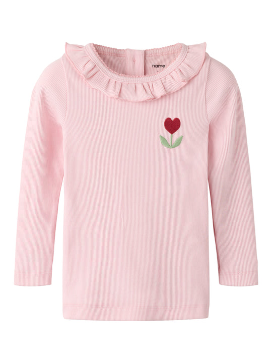 Name It - Naisy LS Slim Top - Parfait Pink
