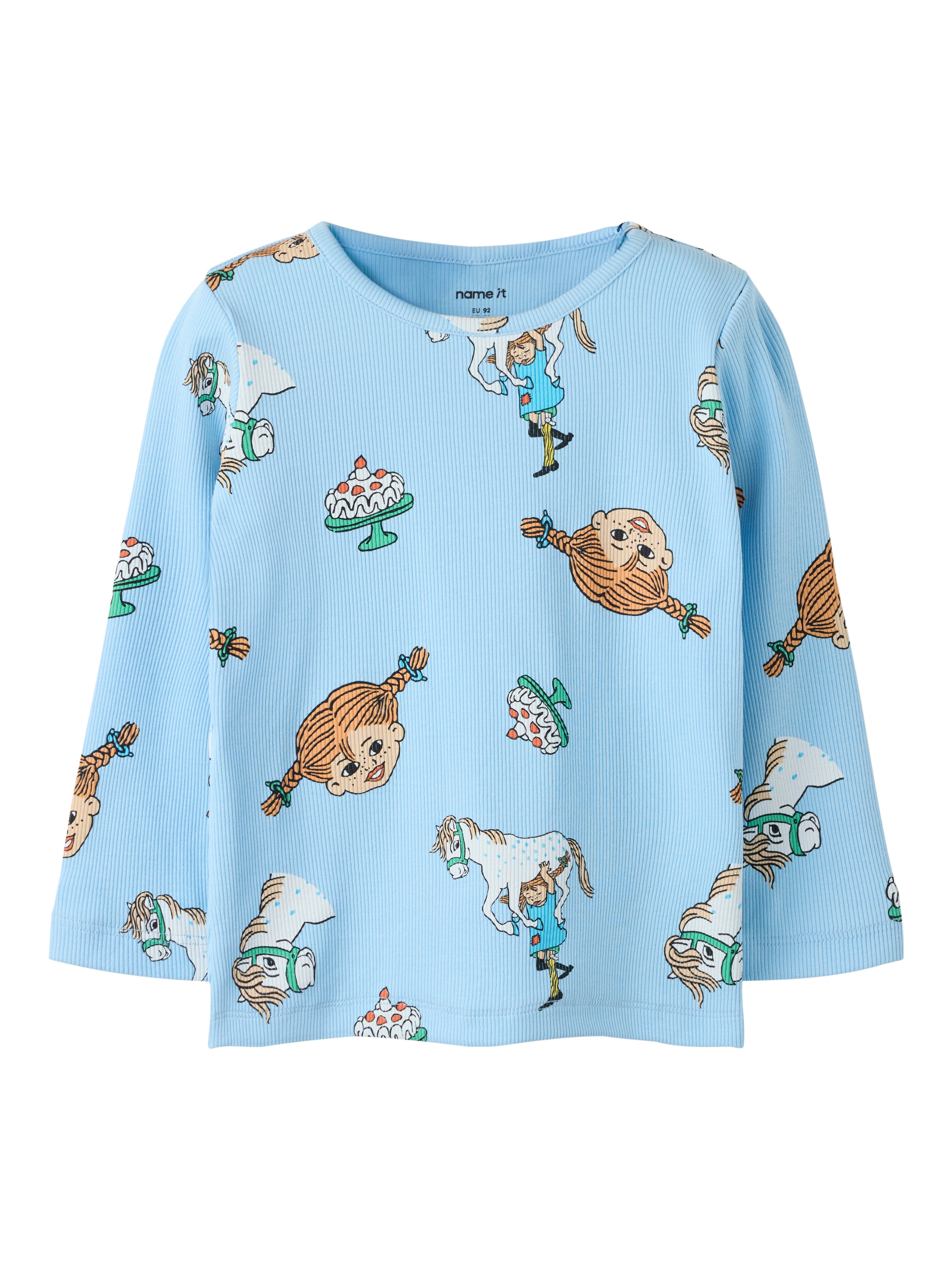 Name It Soca Pippi - LS Top Sky - Airy Blue