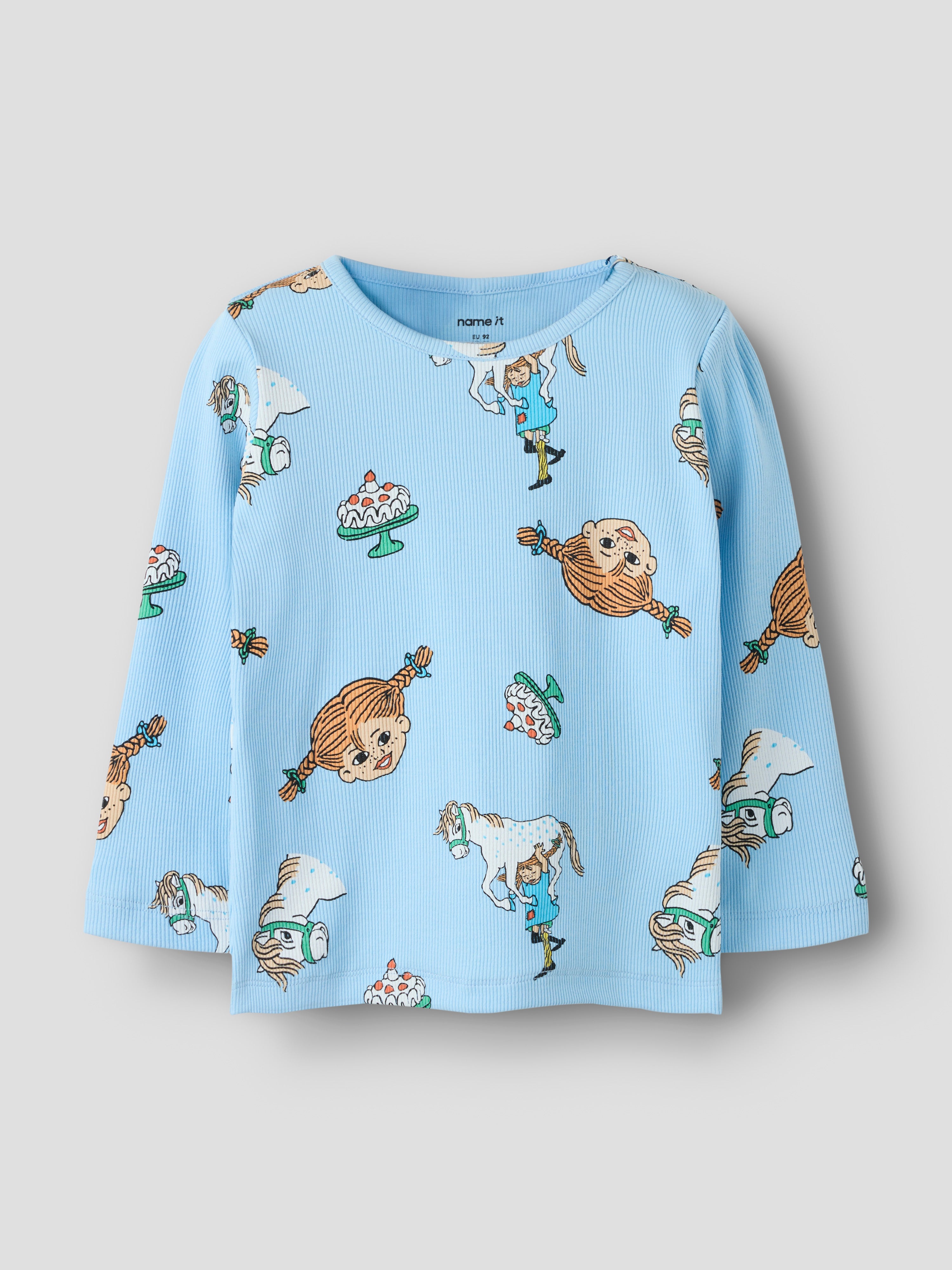 Name It Soca Pippi - LS Top Sky - Airy Blue
