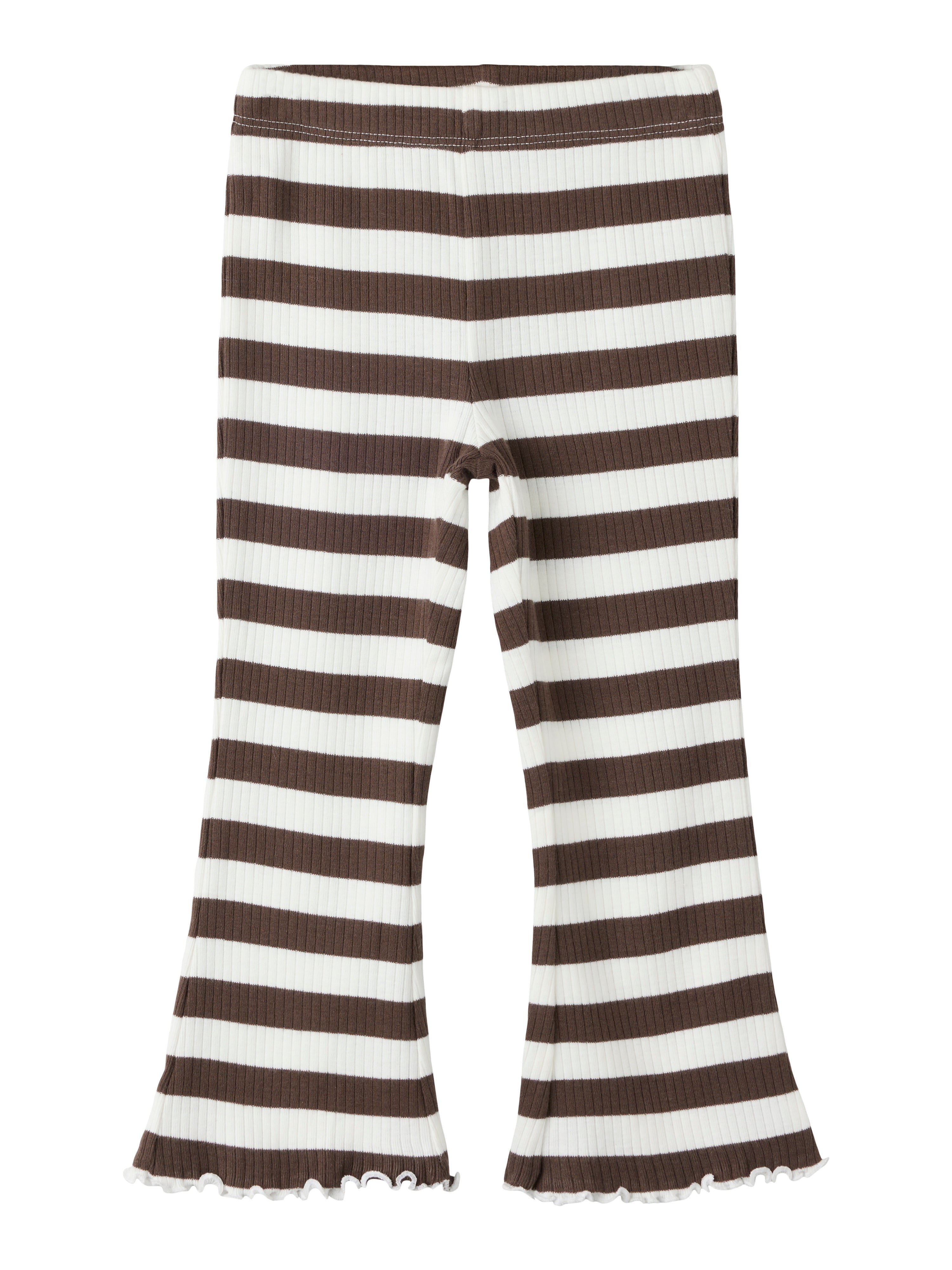 Name It - Nilje Bootcut Legging  - Chocolate Brown / Cloud Dancer