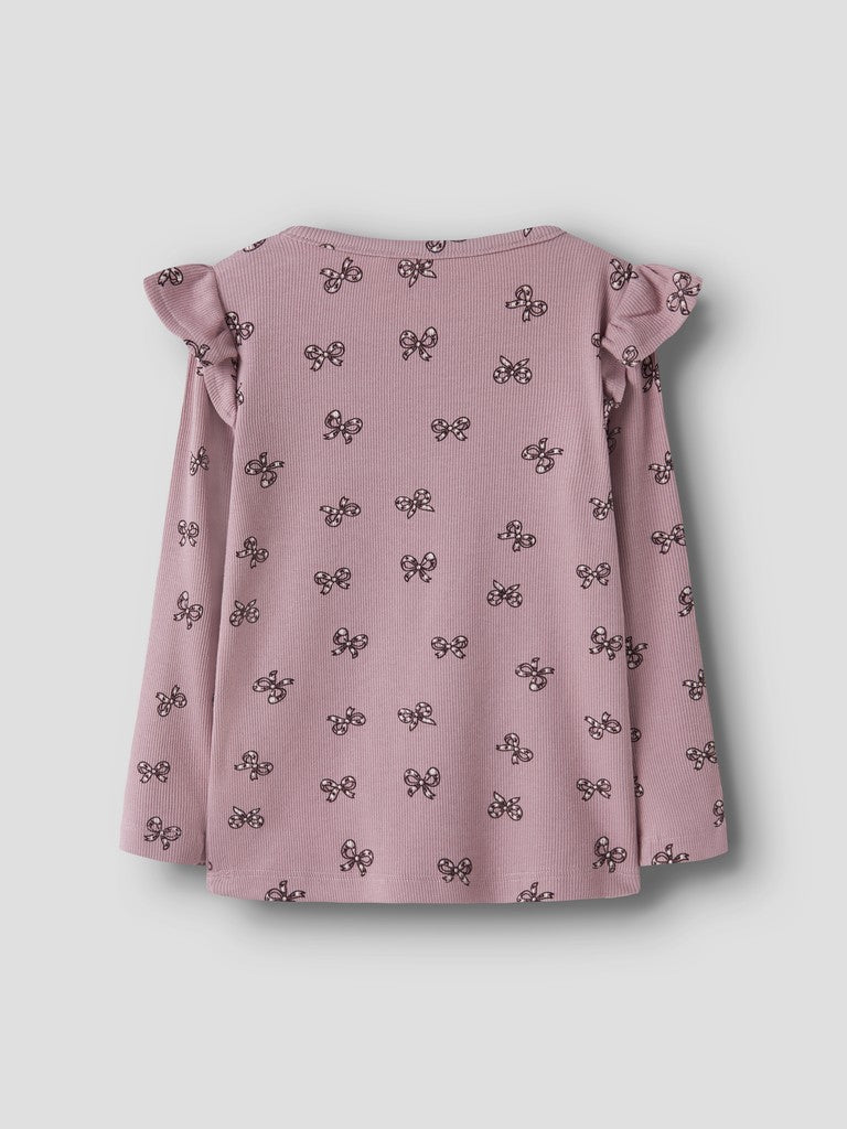Name It Rulies - LS Slim Top - Mauve Shadows