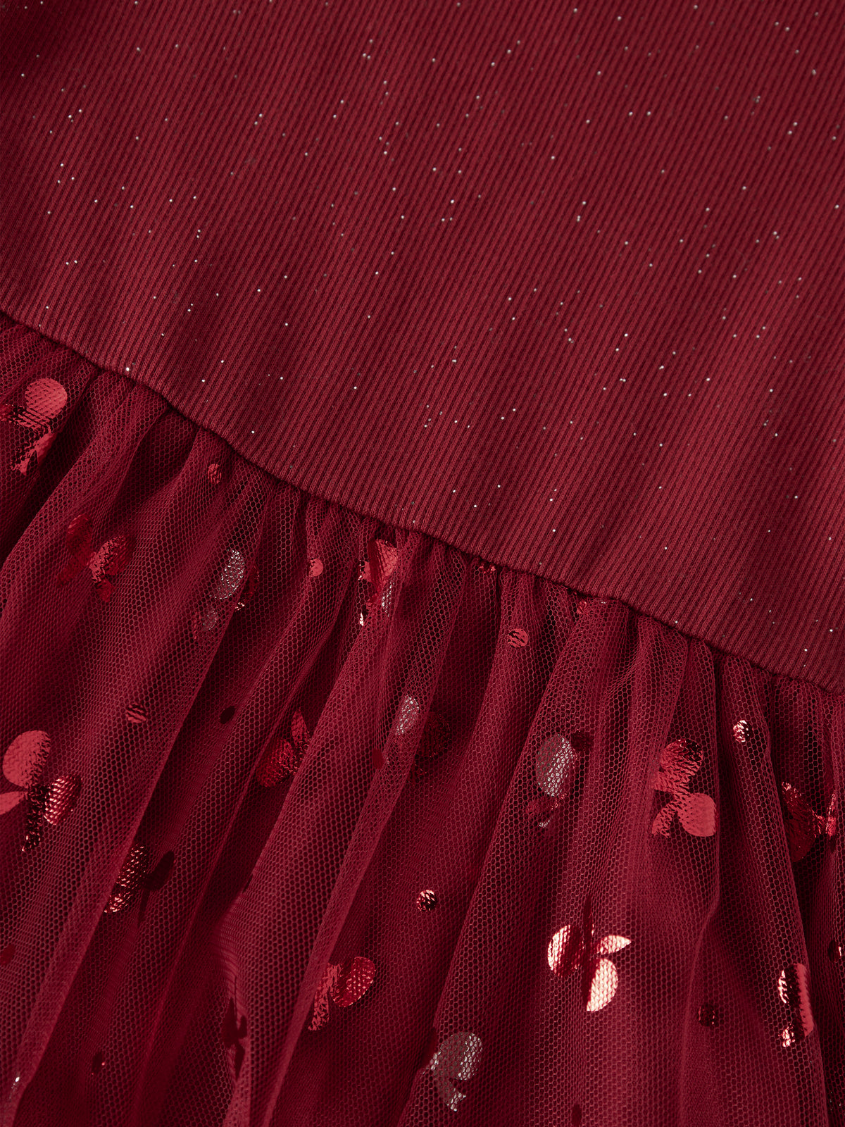 Name It Rosally - LS Dress - Red Dahlia