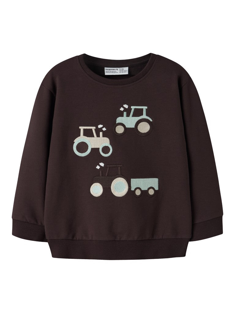 Name It Ralle - LS Sweat - Chocolate Plum