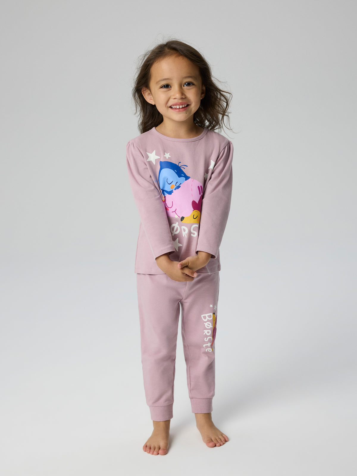 Name It Aba - Borste LS Nightset DR - Mauve Shadows