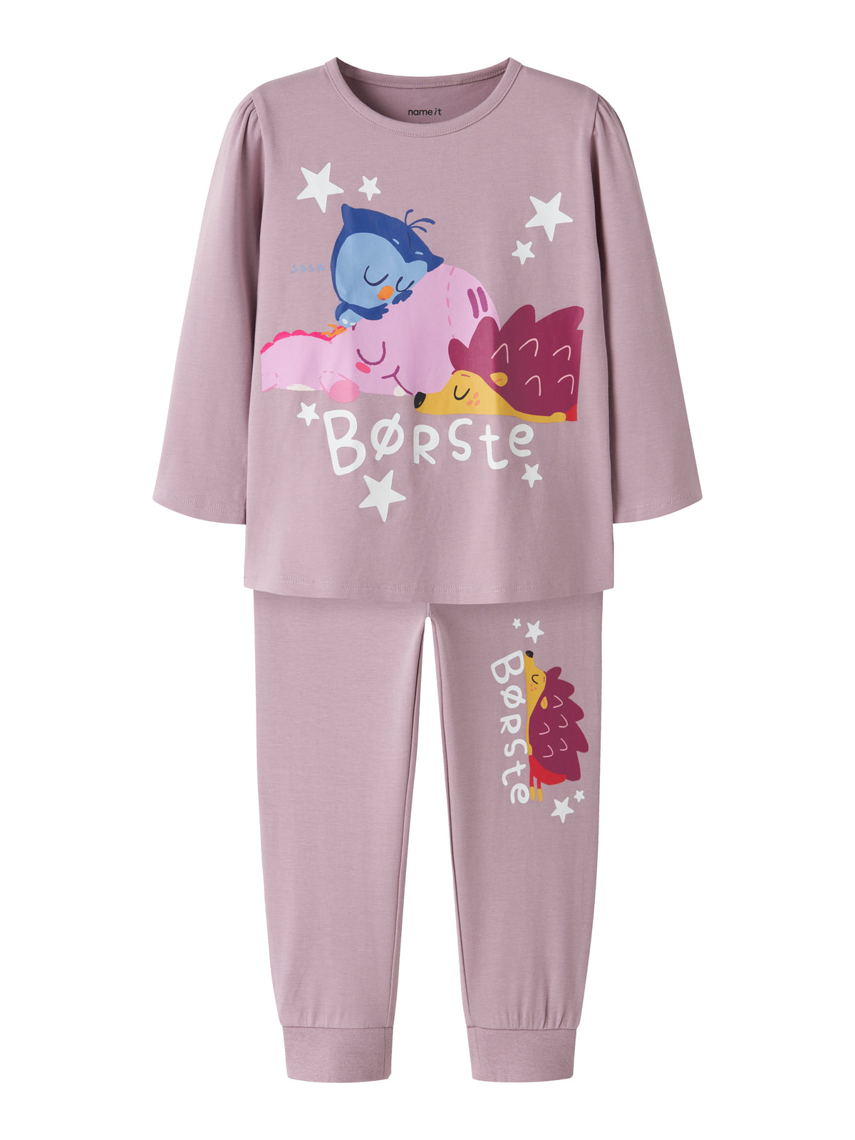 Name It Aba - Borste LS Nightset DR - Mauve Shadows