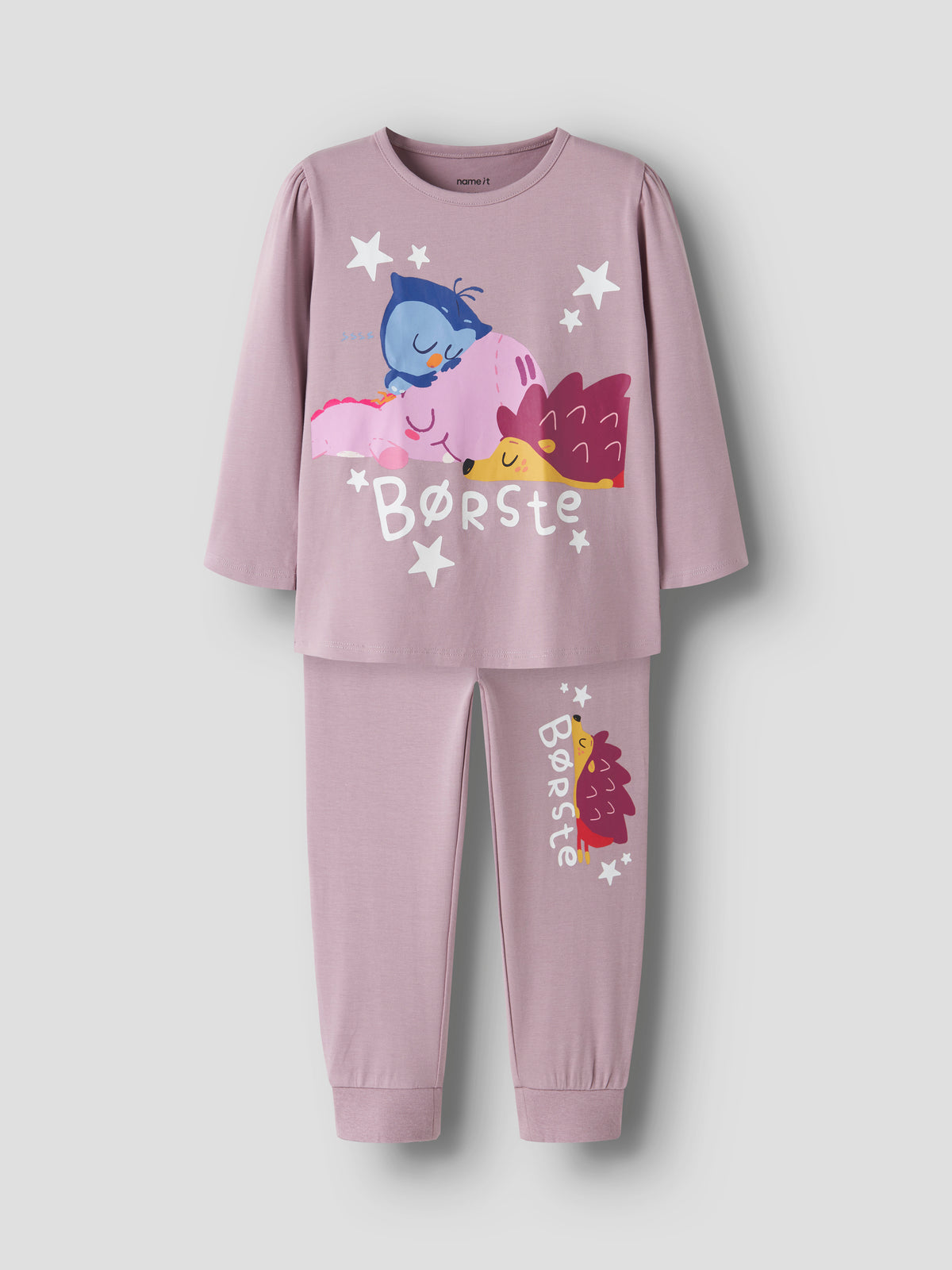 Name It Aba - Borste LS Nightset DR - Mauve Shadows