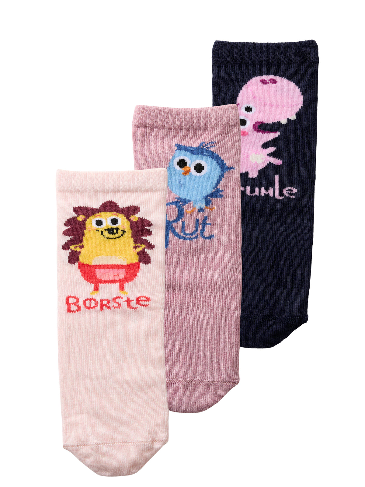Name It Abine - Børste 3-Pak Strømper - Mauve Shadows