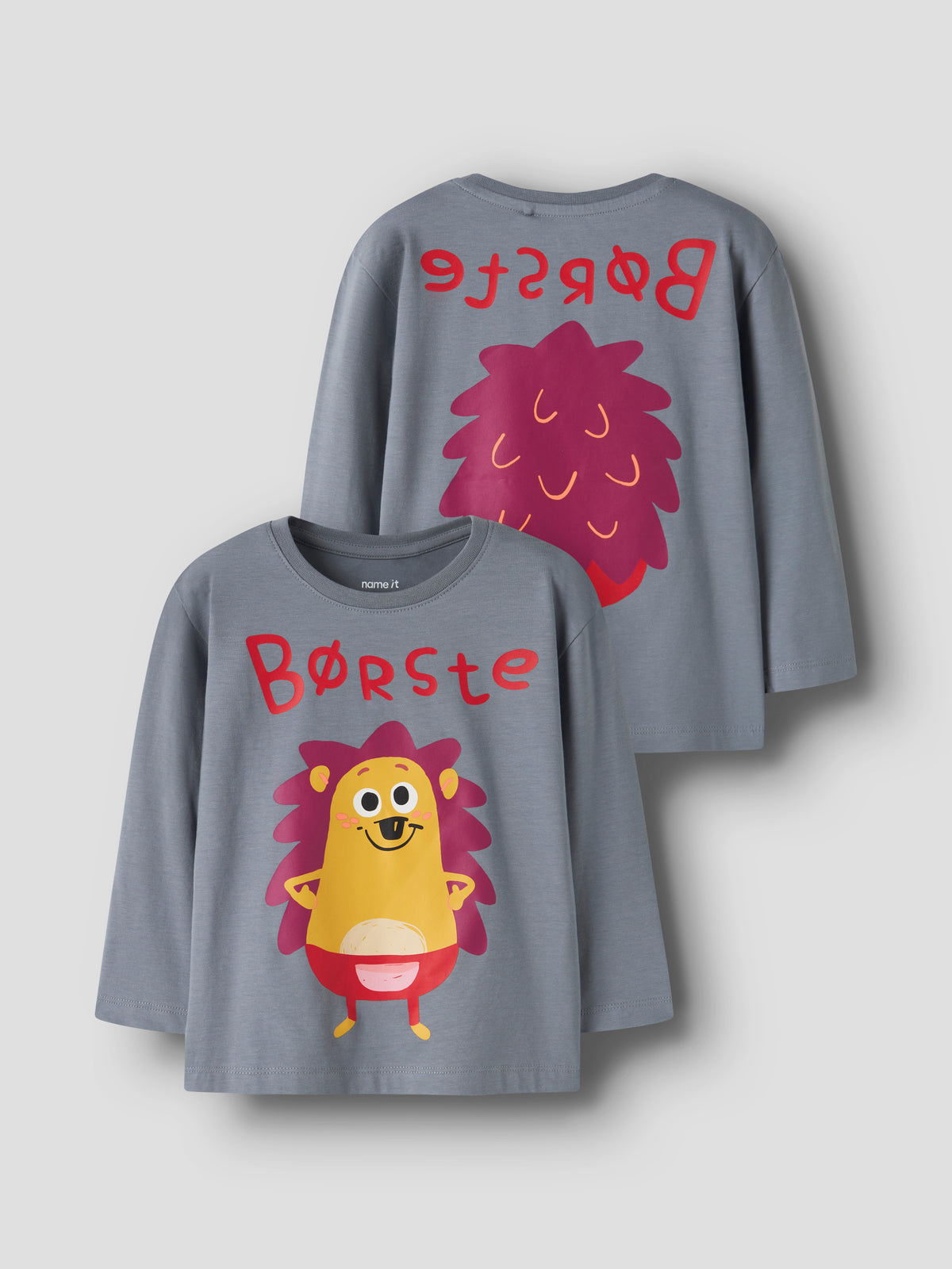 Name It Acai - Børste LS Top DR - Tradewinds