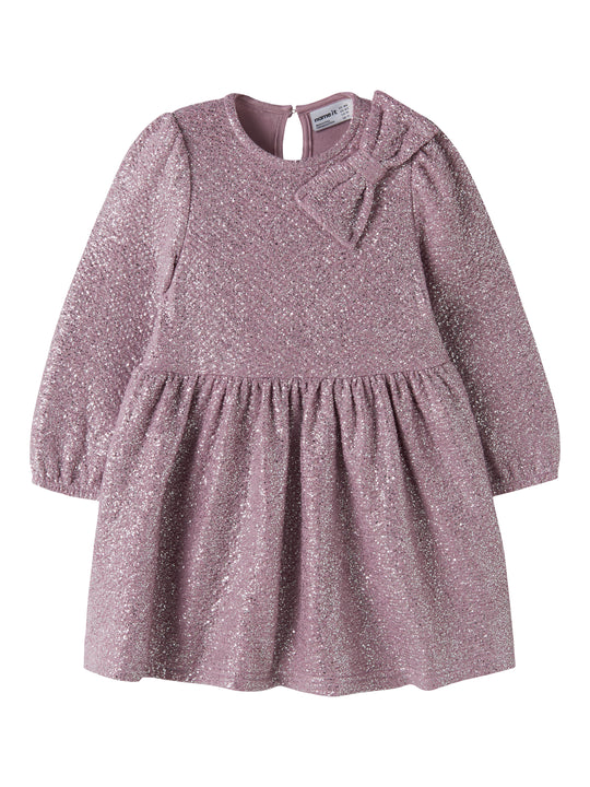 Name It Ditsia - LS Dress - Mauve Shadows