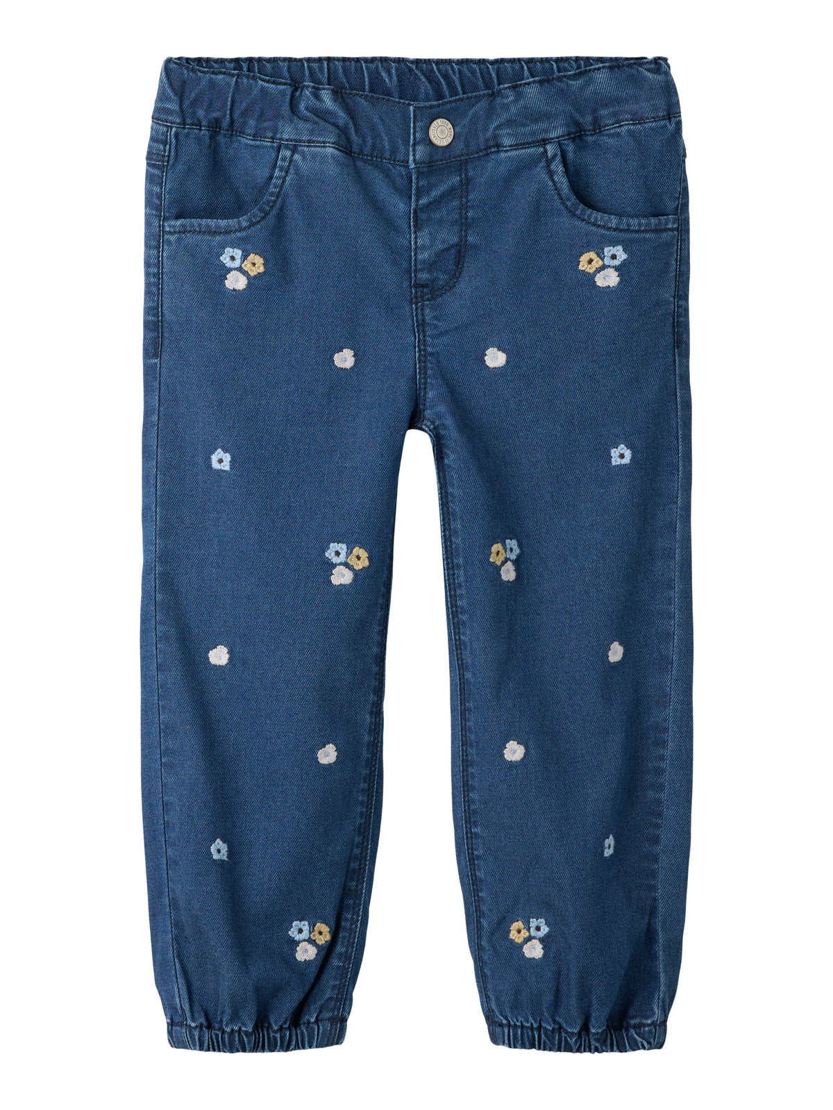 Name It Rose - Shaped Jeans 5321 - Dark Blue Denim FLORAL