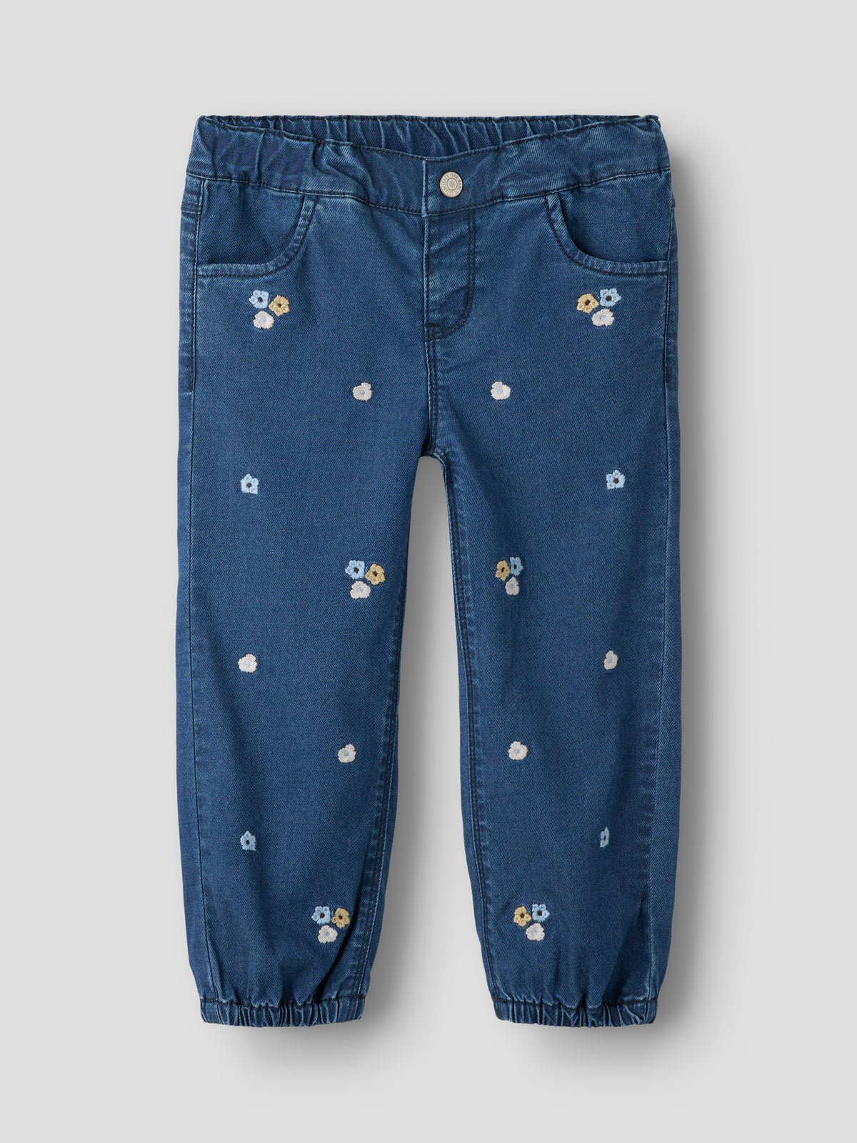 Name It Rose - Shaped Jeans 5321 - Dark Blue Denim FLORAL