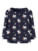 Name It Okka - Pippi LS Slim Top - Evening Blue