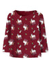 Name It Okka - Pippi LS Slim Top - Red Dahlia