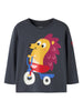 Name It Acai - Børste LS Top DR - Ombre Blue