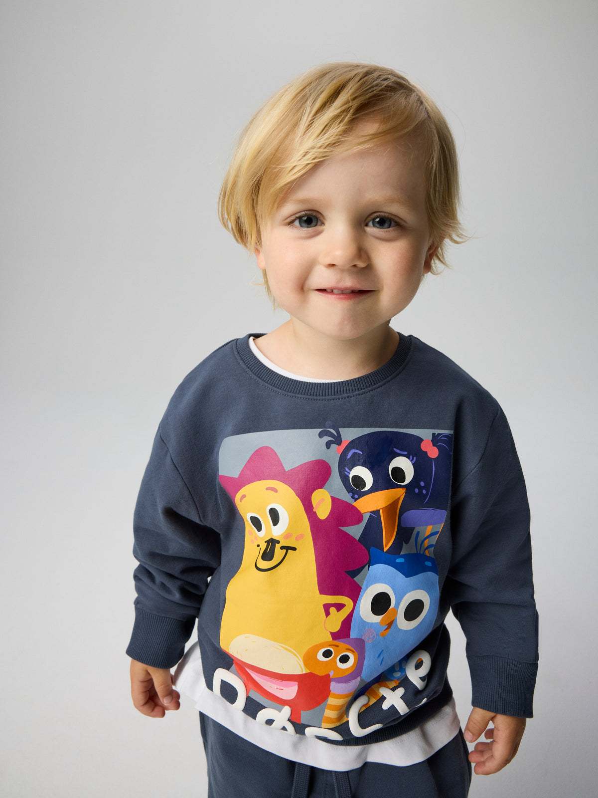 Name It Aban - Børste Sweat - Ombre Blue