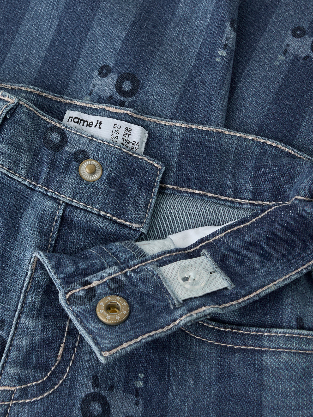 Name It Ben - Barrel Jeans 6699 QN - Medium Blue Denim / Tractor