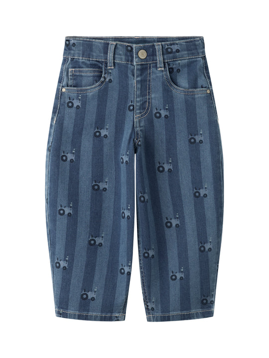 Name It Ben - Barrel Jeans 6699 QN - Medium Blue Denim / Tractor