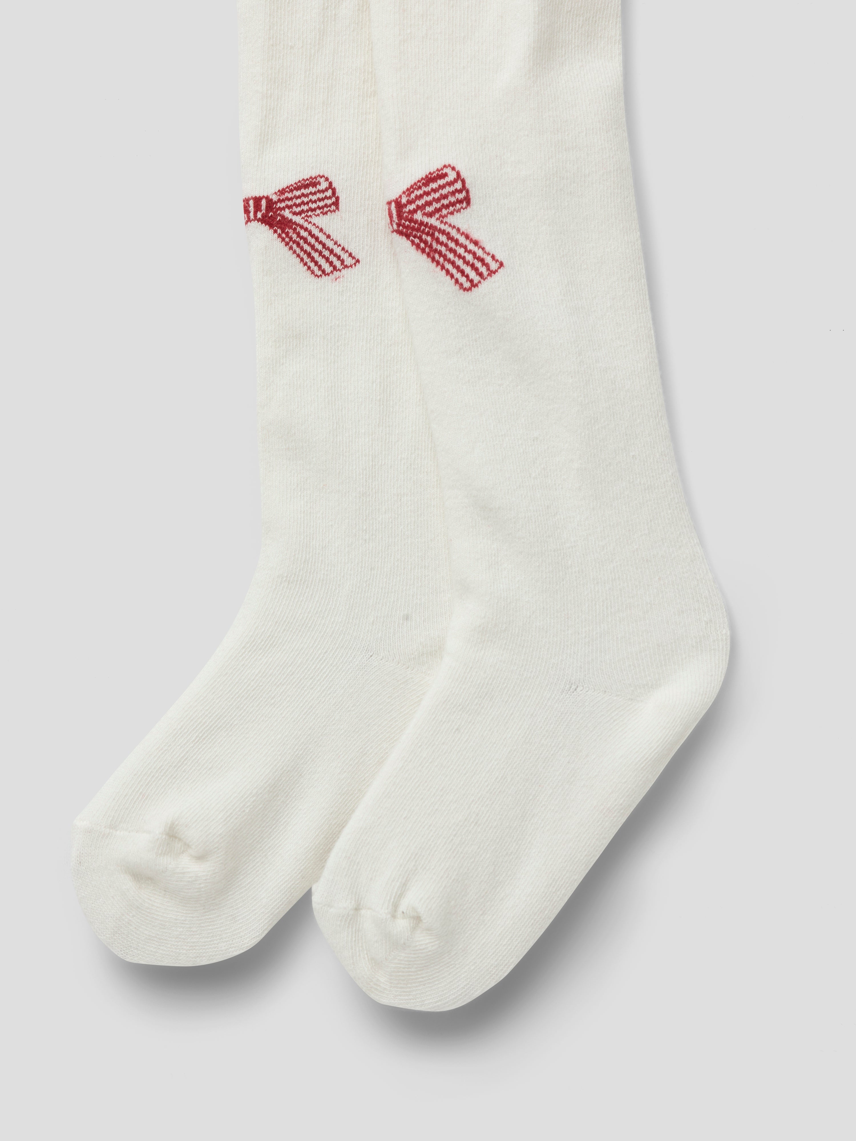 Name It Vichristmas 2 pak Strømpebukser - Jester Red/Cloud Dancer